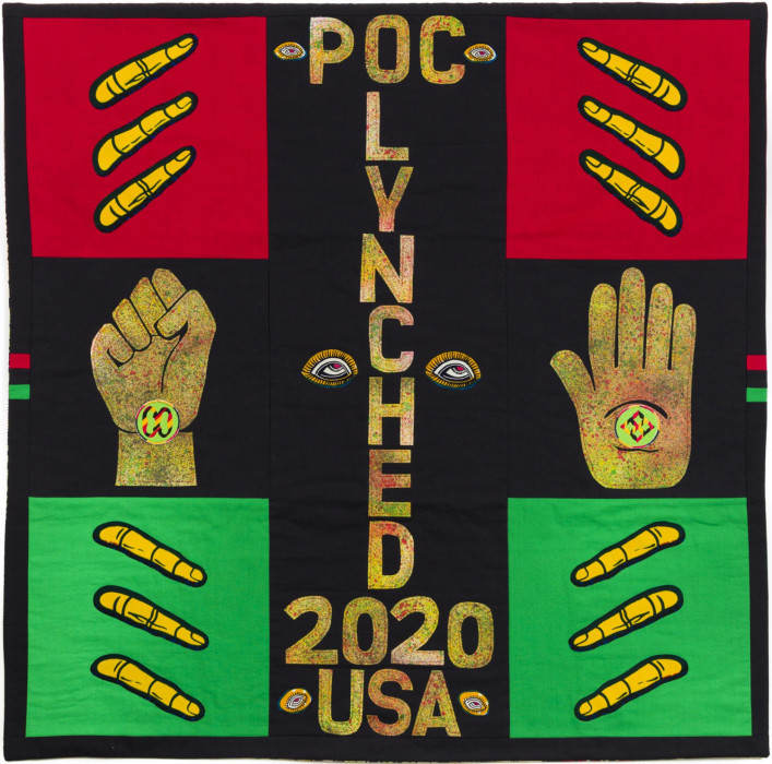 Nation Time : Contemporary Art Quilt by Betty Leacraft Nation Time : Contemporary Art Quilt by Betty Leacraft